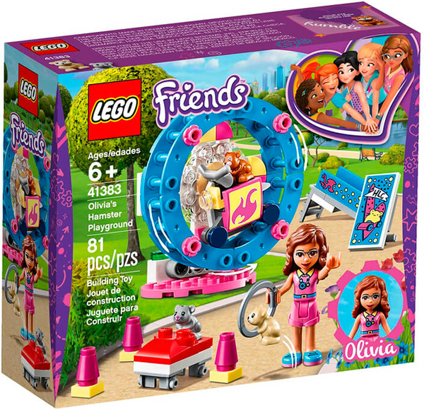  «Конструктор LEGO Friends Ігровий майданчик хом'ячка Олівії 81 деталь (41383)», бренду LEGO - фото №1