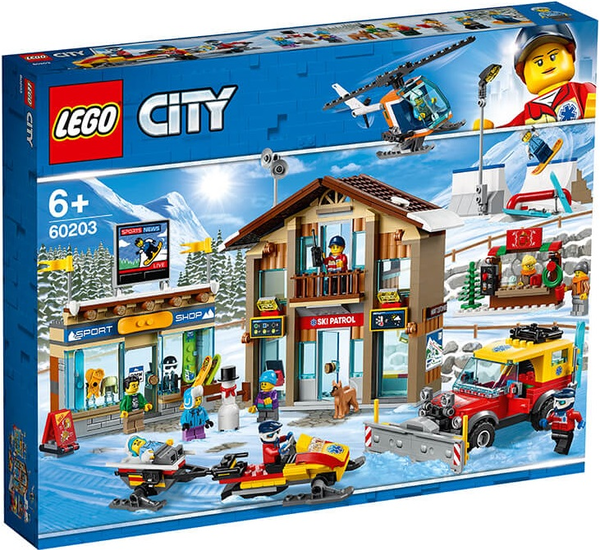  «Конструктор LEGO City Гірськолижний курорт 806 деталей (60203)», бренду LEGO - фото №1