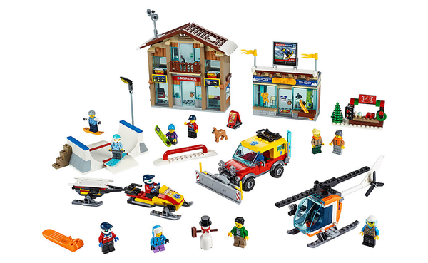  «Конструктор LEGO City Гірськолижний курорт 806 деталей (60203)», бренду LEGO - фото №1