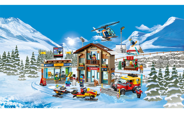  «Конструктор LEGO City Гірськолижний курорт 806 деталей (60203)», бренду LEGO - фото №1