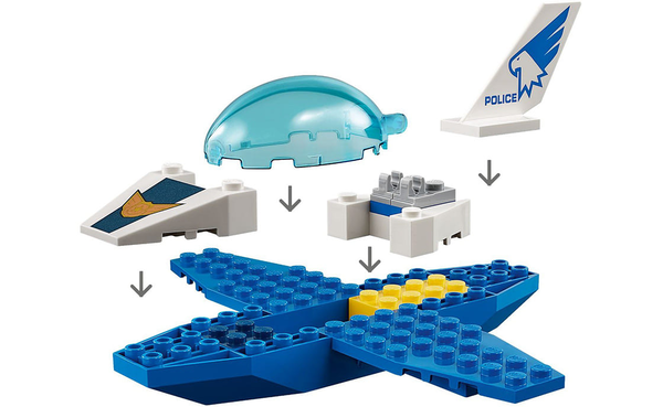  «Конструктор LEGO City Патрульный самолет 54 детали (60206)», бренда LEGO - фото №1