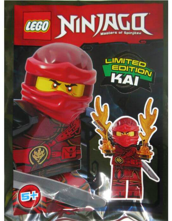 «Конструктор LEGO NINJAGO Минифигурка Кай 5 деталей (891729)», бренда LEGO - фото №1