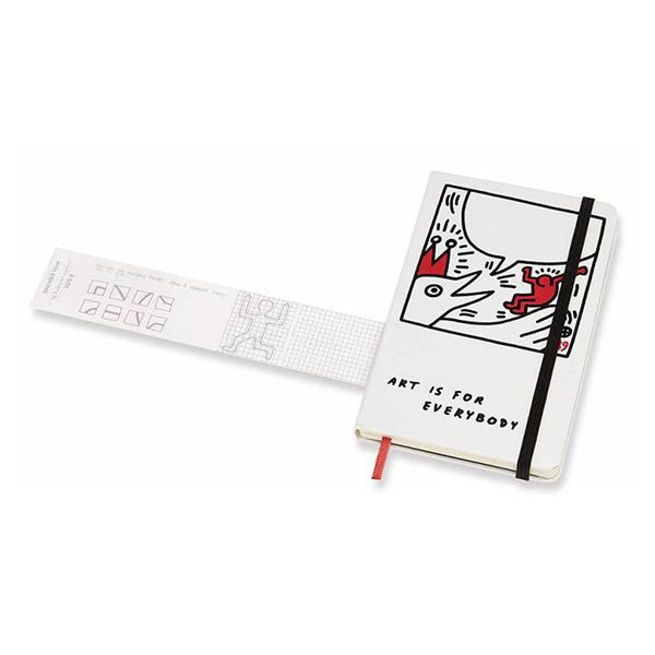  «Блокнот карманный Moleskine Keith Haring белый (LEKH01MM710)», бренда Moleskine - фото №1