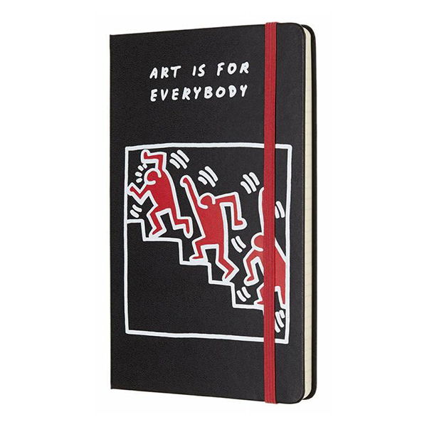  «Блокнот Moleskine Keith Haring черный (LEKH01QP060)», бренда Moleskine - фото №1