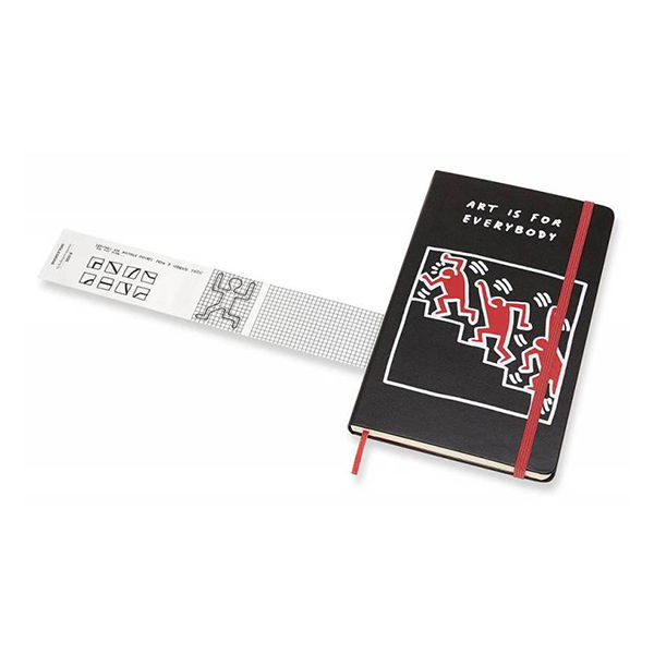  «Блокнот Moleskine Keith Haring черный (LEKH01QP060)», бренда Moleskine - фото №1