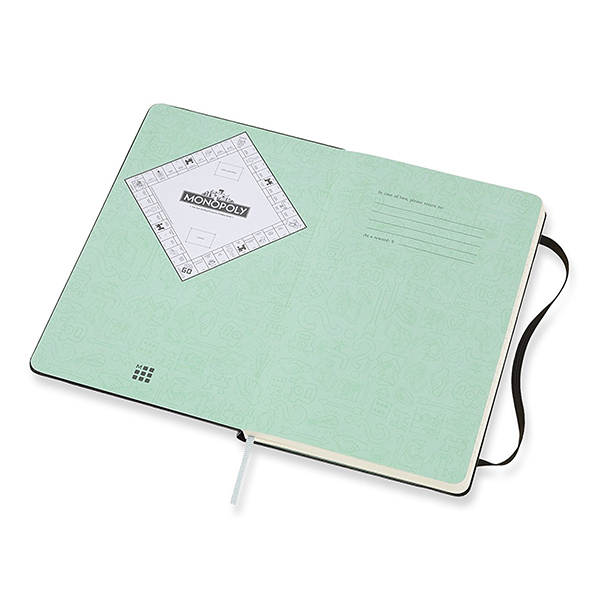  «Записник Moleskine Monopoly середній лінія чорний (LEMOQP060)», бренду Moleskine - фото №1