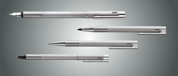 «Ручка-ролер Lamy Logo Матовий Хром (4014519279136)», бренду Lamy - фото №1