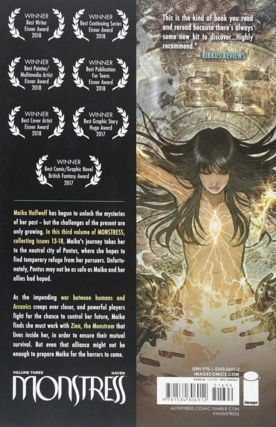 Бумажная книга «Monstress Volume 3», автор Марджори Лю - фото №1