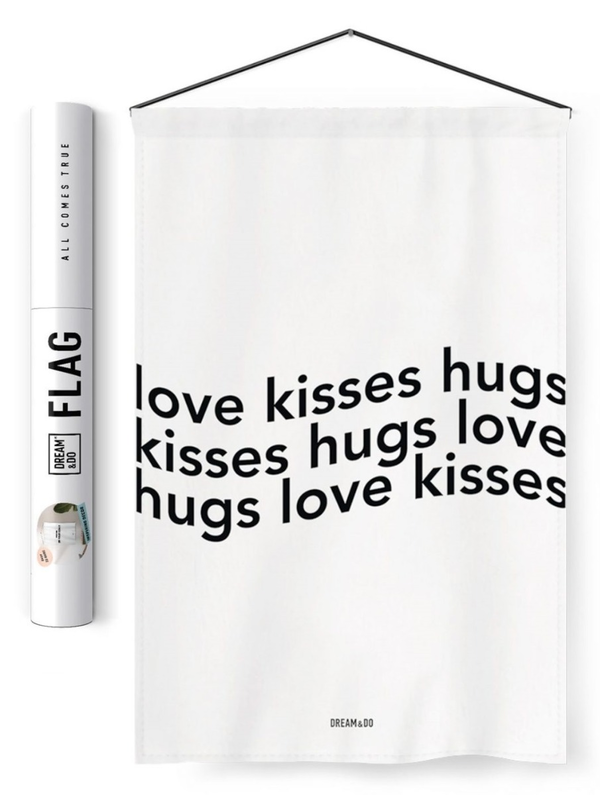 «Прапор 1DEA.me Dream&Do Flag «Love Kisses Hugs» (4820191132139)», бренду 1DEA.me - фото №1