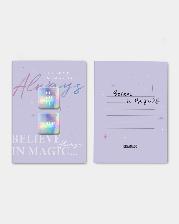  «Листівка з 3D-стікерами Dream&Do Message "Believe"‎», бренду 1DEA.me - фото №1