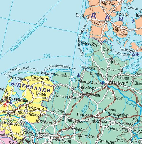 Бумажная книга «Європа. Політична карта. 1:7 000 000» - фото №1