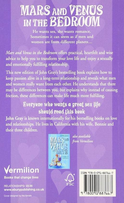 Бумажная книга «Mars and Venus in the Bedroom: A Guide to Lasting Romance and Passion», автор Джон Грэй - фото №1
