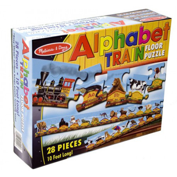 «Пазл напольный Melissa & Doug Поезд алфавит (MD10424)», бренда Melissa & Doug - фото №1