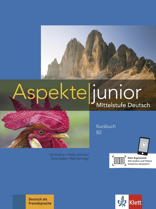 [object Object] «Aspekte junior B2. Kursbuch mit Audios», авторов Уте Койтан, Таня Майр-Зибер, Хелен Шмитц, Ральф Зонтаг, Ульрике Мориц - фото №1