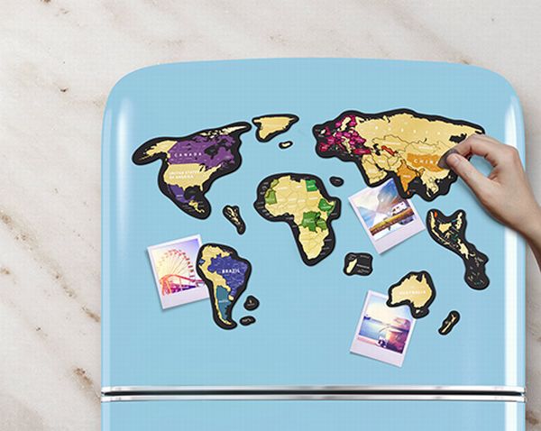  «Скретч карта 1DEA.me Travel Map Magnetic World», бренда 1DEA.me - фото №1