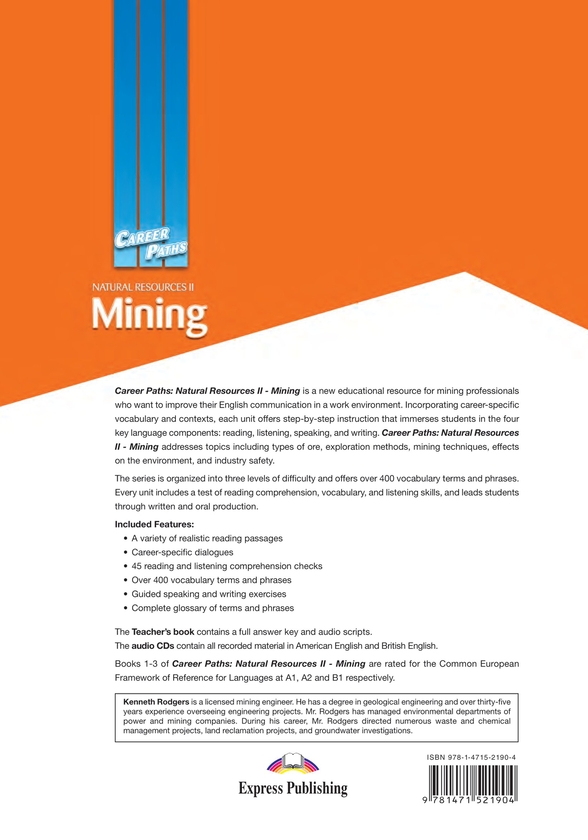 [object Object] «Career Paths. Natural Resources II. Mining. Student's Book (with Digibooks Application)», авторів Вірджинія Еванс, Дженні Дулі - фото №2 - мініатюра