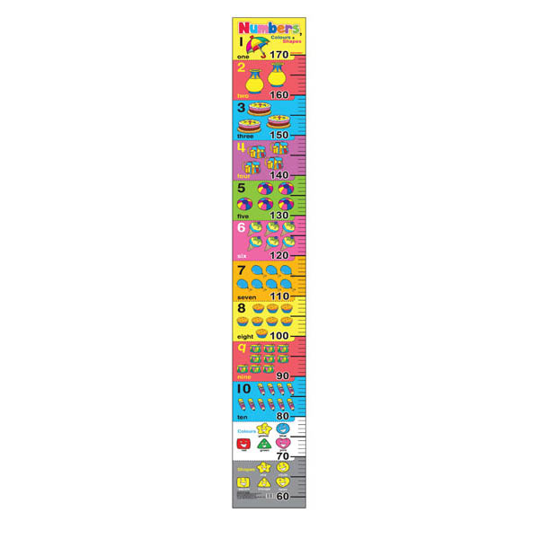 Паперова книга «Mini Height Chart Numbers. Colours and Shapes » - фото №1