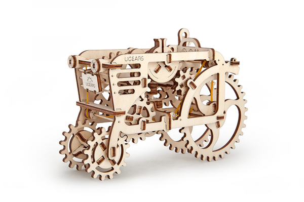  «Механічний 3D пазл Ukrainian Gears Трактор (001)», бренду Ukrainian Gears / UGears - фото №1