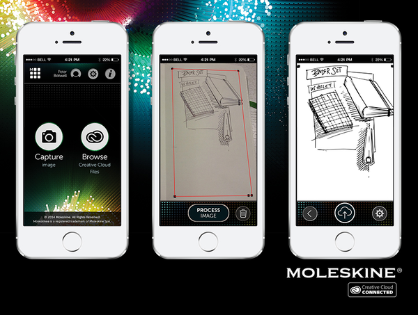  «Блокнот Moleskine Adobe Smart Notebook скетчбук средний (SKSMARTN)», бренда Moleskine - фото №1