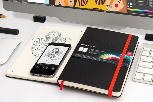  «Блокнот Moleskine Adobe Smart Notebook скетчбук средний (SKSMARTN)», бренда Moleskine - фото №1