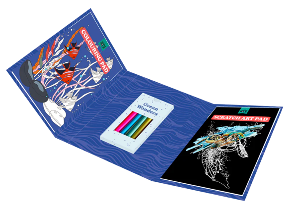Бумажная книга «Ocean Wonders. Colour and Scratch Book», автор Creative Mile - фото №1