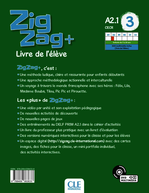 Бумажная книга «ZigZag 3. Livre de leleve (+ CD audio)», автор Элен Вантье - фото №1