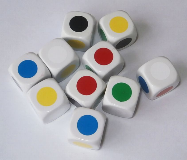 Паперова книга «Colours. Pack of 10 Dice» - фото №1