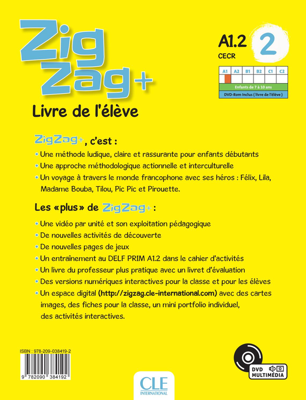 Бумажная книга «Zigzag 2. Niveau A1.2. Livre de l'élève (+ CD)», автор Элен Вантье - фото №1