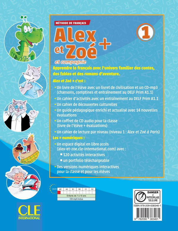 Бумажная книга «Alex et Zoe +. Livre de l'eleve 1 (+ CD)», автор Колетт Самсон - фото №1