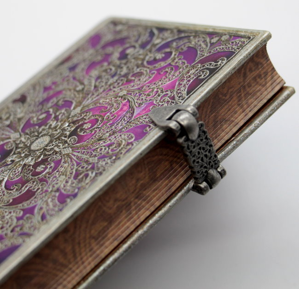 «Записная книжка Paperblanks Серебряная филигрань Обержин карманная нелинованная (PB2889-5)», бренда Paperblanks - фото №1