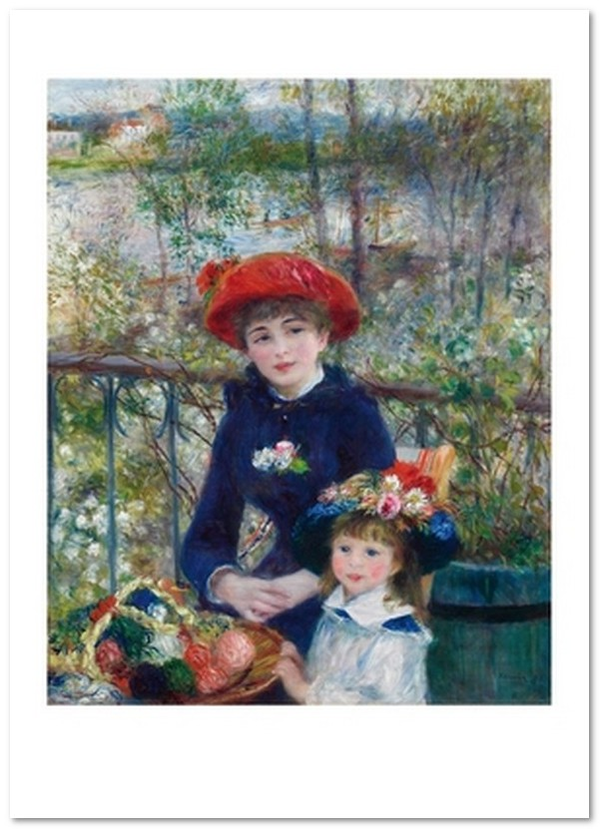 «Открытка Pierre-Auguste Renoir — Two Sisters (On the Terrace) (PAR02)», бренда Artistic Card - фото №1