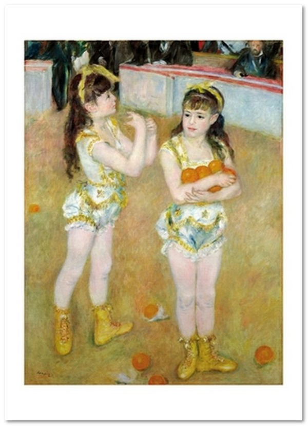 «Открытка Pierre-Auguste Renoir — Acrobats at the Cirque Fernando (PAR04)», бренда Artistic Card - фото №1