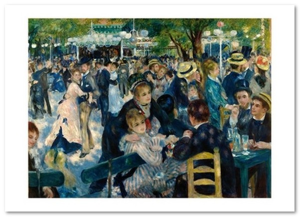 «Открытка Pierre-Auguste Renoir — Dance at Le Moulin de la Galette (PAR24)», бренда Artistic Card - фото №1