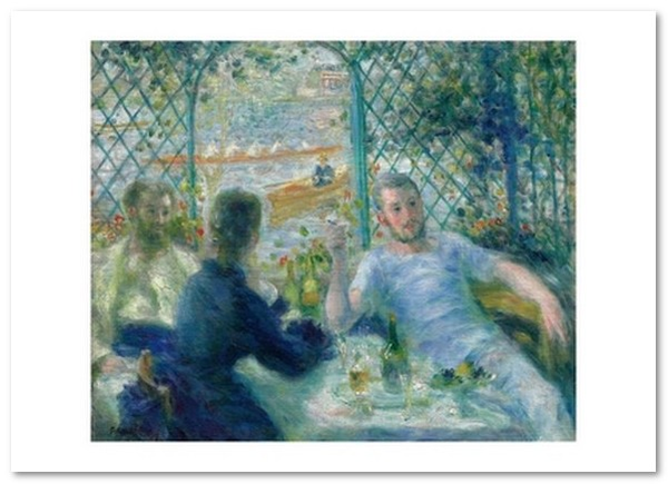 «Открытка Pierre-Auguste Renoir — Lunch at the Restaurant Fournaise (The Rowers’ Lunch) (PAR44)», бренда Artistic Card - фото №1