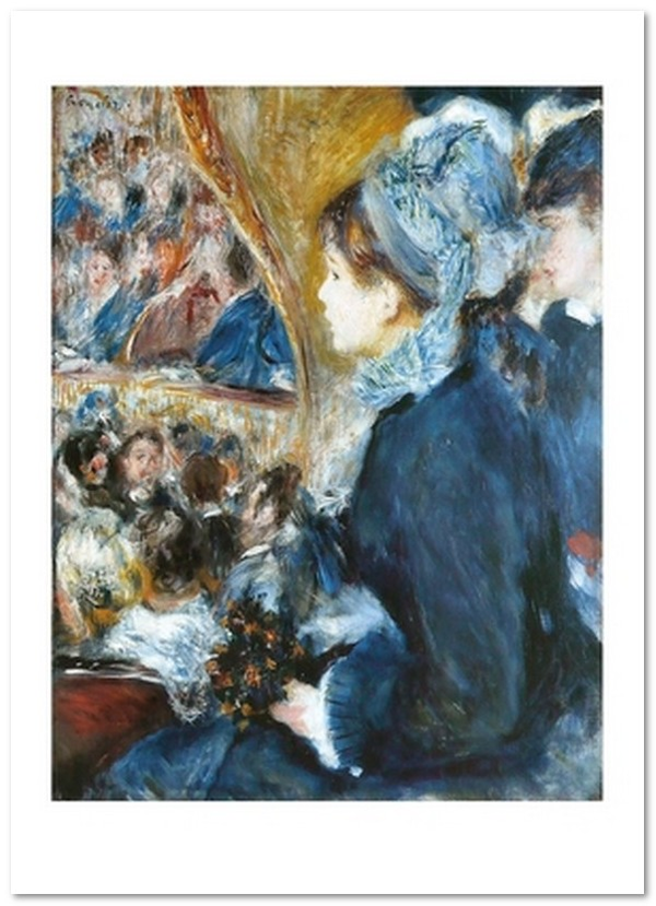  «Открытка Pierre-Auguste Renoir — At the Theatre (La Premiere Sortie) (PAR45)», бренда Artistic Card - фото №1