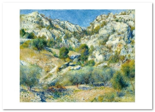  «Открытка Pierre-Auguste Renoir — Rocky Crags at L’Estaque (PAR50)», бренда Artistic Card - фото №1