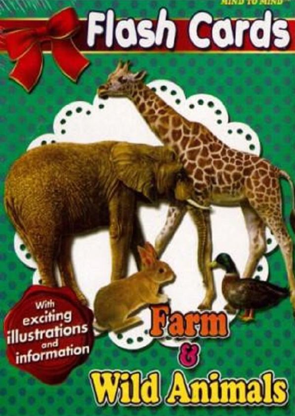 Паперова книга «Набір наглядних карток Medium Flash Cards Farm & Wild Animals » - фото №1