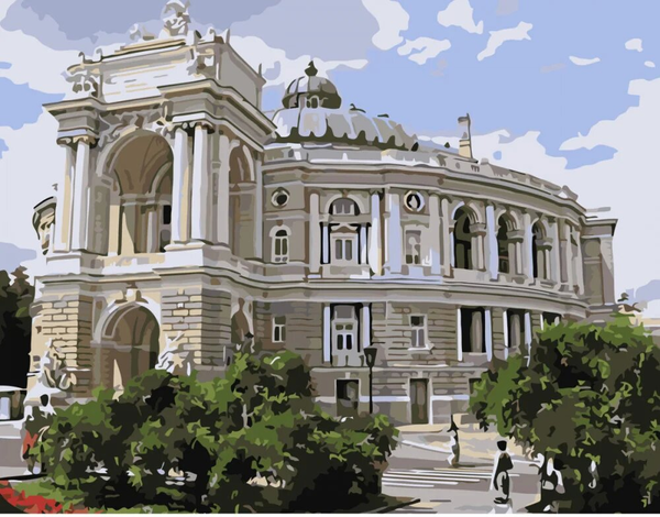  «Картина за номерами Strateg Перлина Одеси 30х40 (SS-6592)», бренду Strateg - фото №1