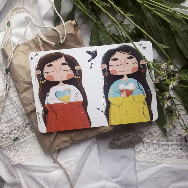 «Листівка PollyArt Єднання сердець», бренда PollyArt - фото №1