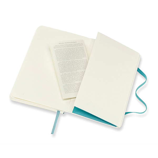  «Блокнот Moleskine Classic маленький нелинованный океанский синий (QP613B35)», бренда Moleskine - фото №1