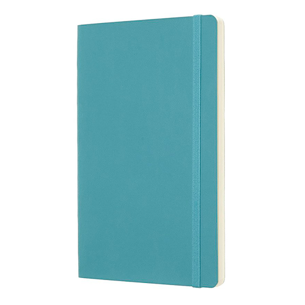  «Блокнот Moleskine Classic средний нелинованный океанский синий (QP618B35)», бренда Moleskine - фото №1