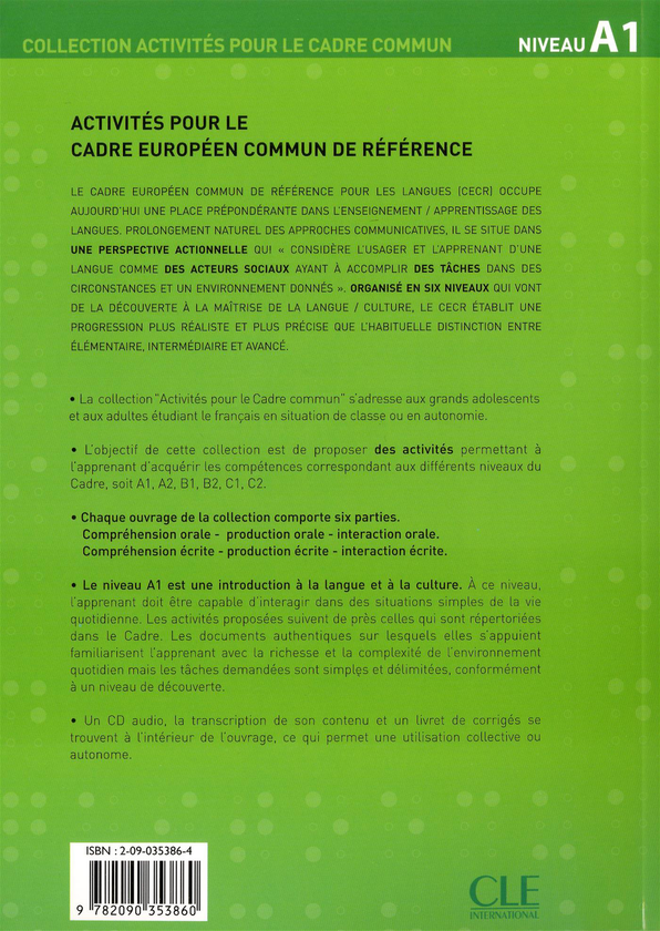 Бумажная книга «Activités pour le cadre européen commun de référence», автор Мари-Луиза Паризет - фото №1