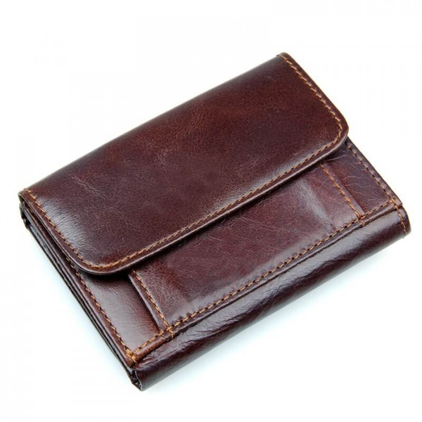 «Портмоне шкіряне коричневе Tiding Bag (R-8106Q)», бренду Tiding Bag - фото №1