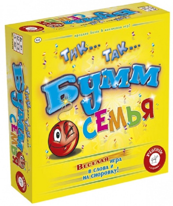  «Настольная игра Piatnik Тик Так Бумм Семья (714979)», бренда Piatnik - фото №1