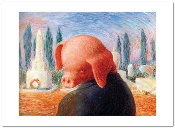 «Открытка Rene Magritte — La Bonne Fortune II (RM31)», бренда Artistic Card - фото №1