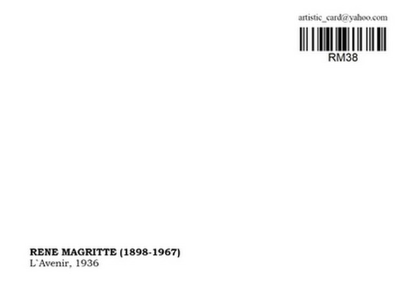 undefined «Открытка Rene Magritte — L'avenir (RM38)», бренда Artistic Card - фото №2 - миниатюра