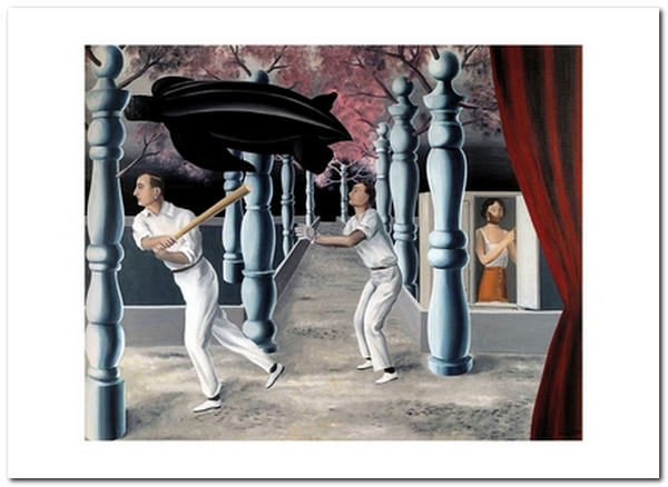 «Открытка Rene Magritte — Le Joueur Secret (RM55)», бренда Artistic Card - фото №1