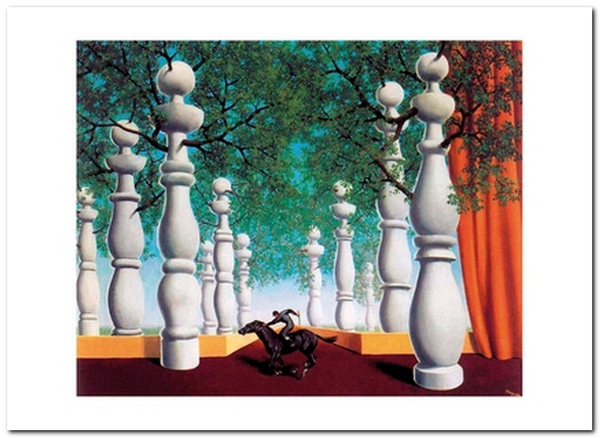  «Открытка Rene Magritte — Le Jockey Perdu (RM58)», бренда Artistic Card - фото №1
