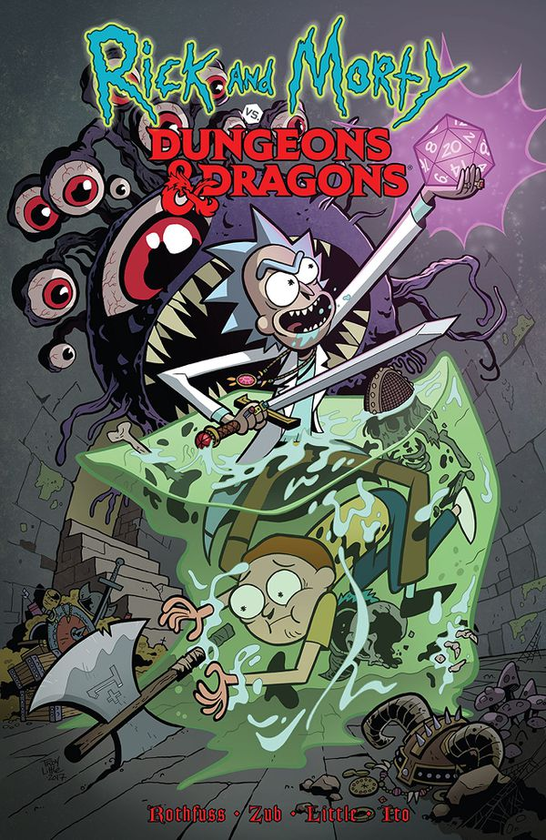 Паперова книга «Rick & Morty Vs. Dungeons & Dragons. Volume 1», авторів Патрік Ротфусс, Джим Зуб - фото №1