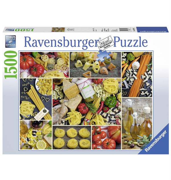  «Пазл Паста 1500 элементов Ravensburger (RSV-163304)», бренда Ravensburger - фото №1